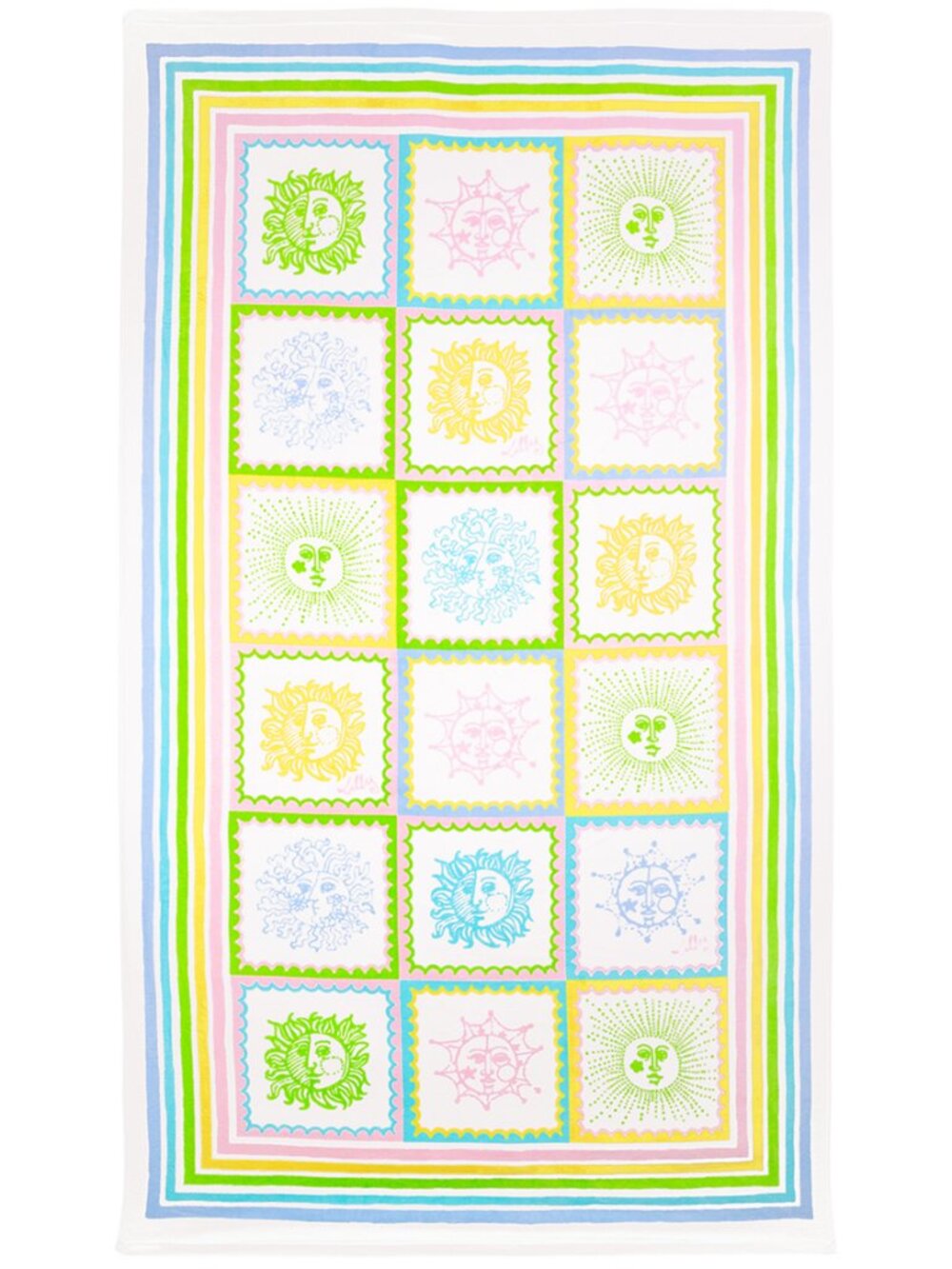 Lilly Pulitzer® Sun Tiles Home Backpack Cooler & Sun Tiles Beach Towel NWT - Picture 3 of 5